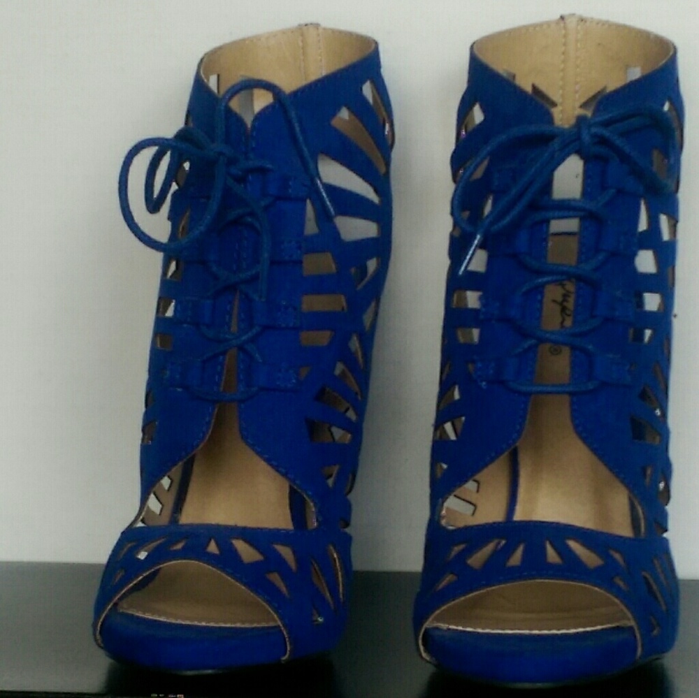 Qupid Open Toe Stilettos